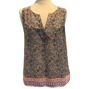 Zac & Rachel Sleeveless Boho Blouse/Top Size Medium